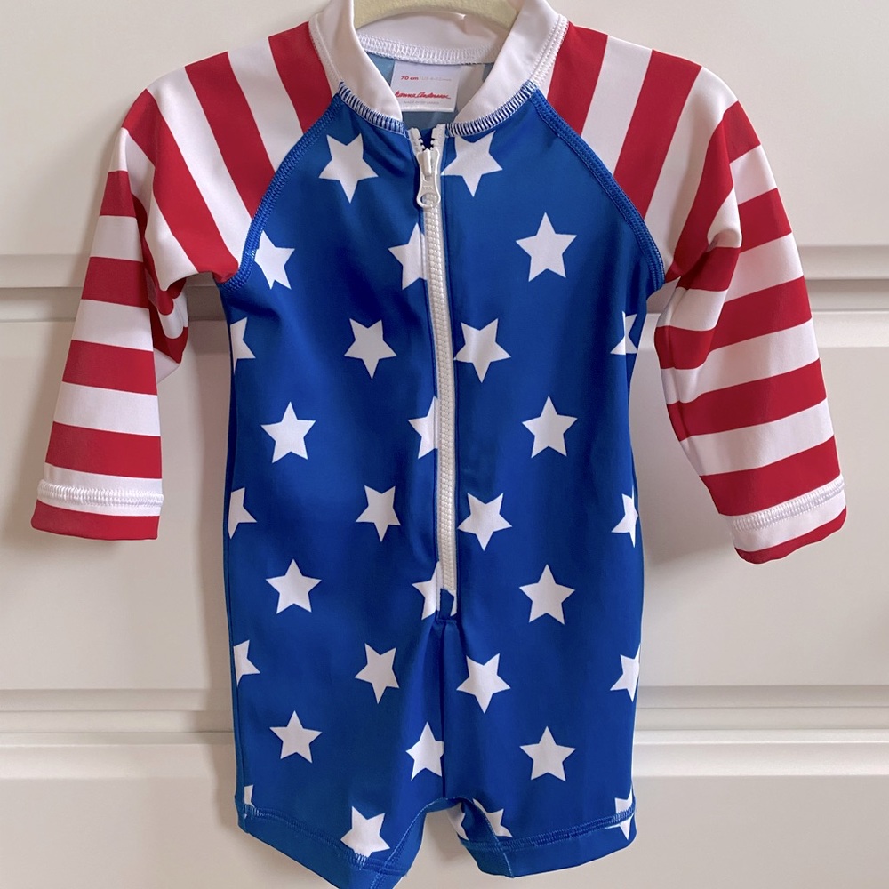 HANNA ANDERSSON Stars & Stripes Rashguard